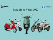 Xe máy - Xe đạp - Bảng giá xe Vespa mới nhất đầy đủ phiên bản tháng 4/2022