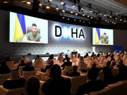 Thế giới - Xuất hiện bất ngờ trong Diễn đàn Doha, ông Zelensky nêu cách chặn &quot;vũ khí&quot; khí đốt của Nga