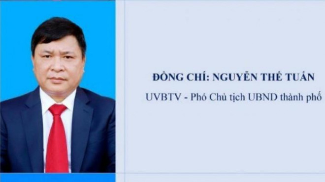 Ông Nguyễn Thế Tuấn, Phó Chủ tịch thường trực UBND TP Từ Sơn. Ảnh: tuson.bacninh.gov.vn.