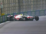 Thể thao - Đua xe F1, Saudi Arabian GP: Perez vượt Ferrari giành pole, Mick Schumacher gặp tai nạn