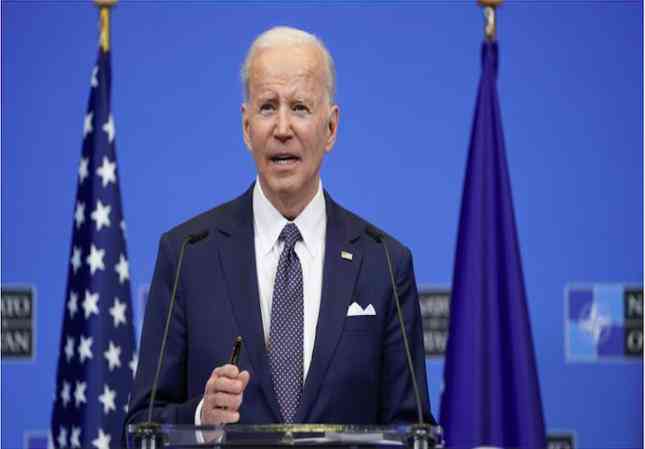 Tổng thống Mỹ Joe Biden phát biểu sau thượng đỉnh NATO, sau khi lên đường thăm Ba Lan. (Ảnh: AP)