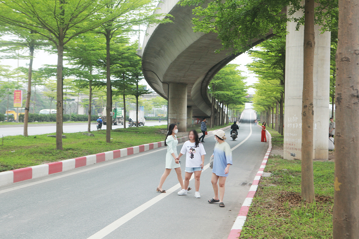 Giật mình với cảnh &#34;quý cô, quý bà&#34; xiêm y lộng lẫy chụp ảnh ven đường vào cao tốc - 4