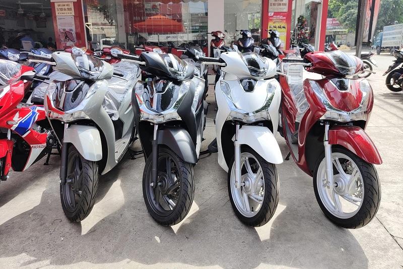 Honda SH 2022 đa dạng màu sắc cho khách hàng lựa chọn