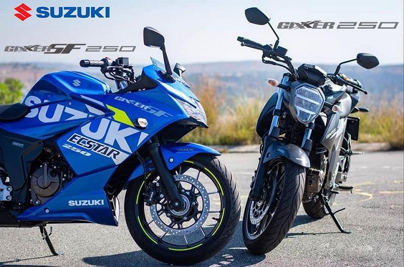 Hai mẫu xe côn tay phân khối lớn Gixxer 250 và Gixxer SF 250 của Suzuki