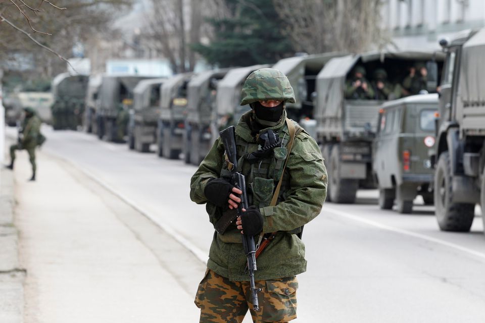 Binh sĩ Nga ở Crimea năm 2014. Ảnh: Reuters