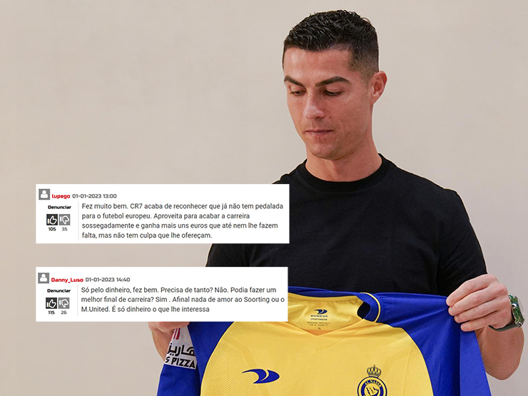 Ronaldo gia nhập&nbsp;Al Nassr gây ra nhiều tranh cãi ở Bồ Đào Nha