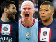 Bóng đá - Mbappe ghi nhiều bàn nhất năm 2022, Messi và Haaland đứng vị trí nào ở top 10?