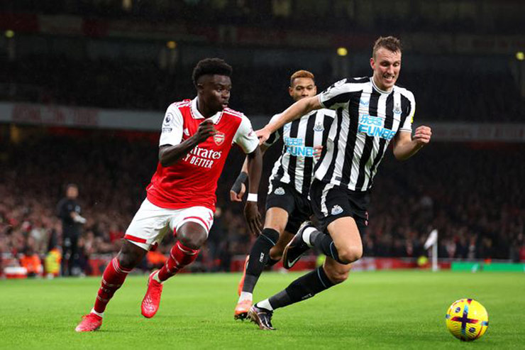 Đội đầu bảng Arsenal bất lực trong việc ghi bàn vào lưới Newcastle