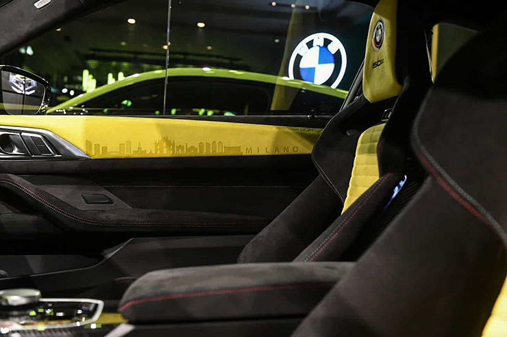Xe thể thao BMW M4 Competition nâng cấp nội thất Alcantara độc nhất lộ diện - 6