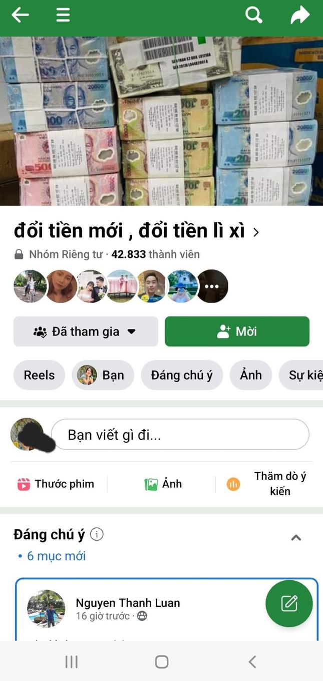 Hội nhóm đổi tiền lẻ trên facebook với gần 43.000 thành viên tham gia