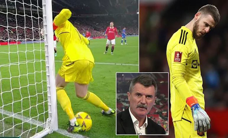 Huyền thoại "Quỷ đỏ" Roy Keane mỉa mai De Gea bắt bóng như say rượu