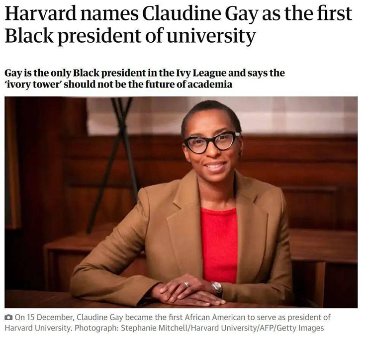Claudine Gay&nbsp;sẽ trở thành chủ tịch đời thứ 30 của Đại học Harvard.
