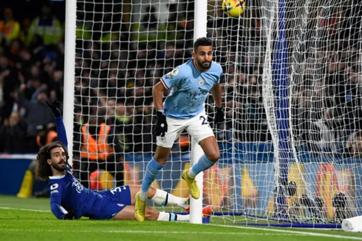 Mahrez ghi bàn giúp Man City thắng Chelsea 1-0 ở vòng 19 giải Ngoại hạng Anh hôm 6/1