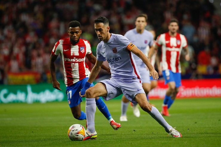 Barcelona từng thua đau Atletico Madrid 0-2 trong lần gần nhất ghé thăm sân Wanda Metropolitano ở La Liga mùa trước