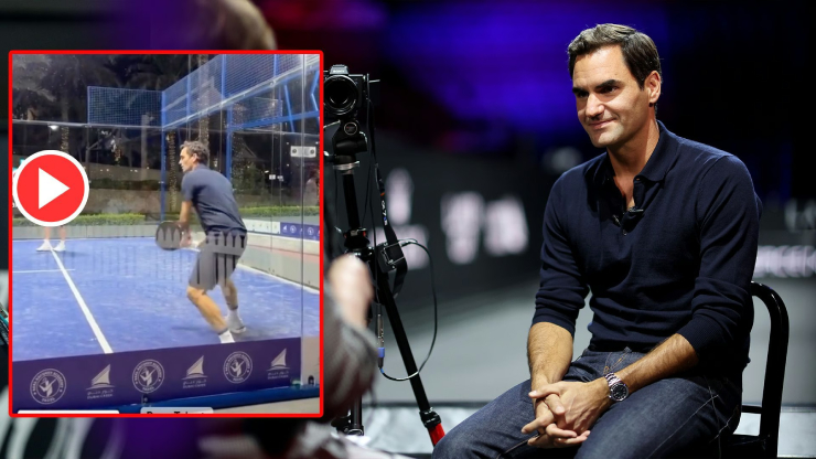 Federer chơi padel tại Dubai, UAE