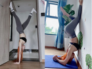 Thể thao - Hot girl Kim Kha khoe vòng ba 98 cm, “làm xiếc” với Yoga dịp đầu Xuân