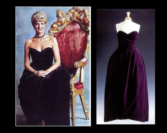 Princess Diana's legendary velvet dress goes up for auction 11 Princess Diana's legendary velvet dress is auctioned - 1