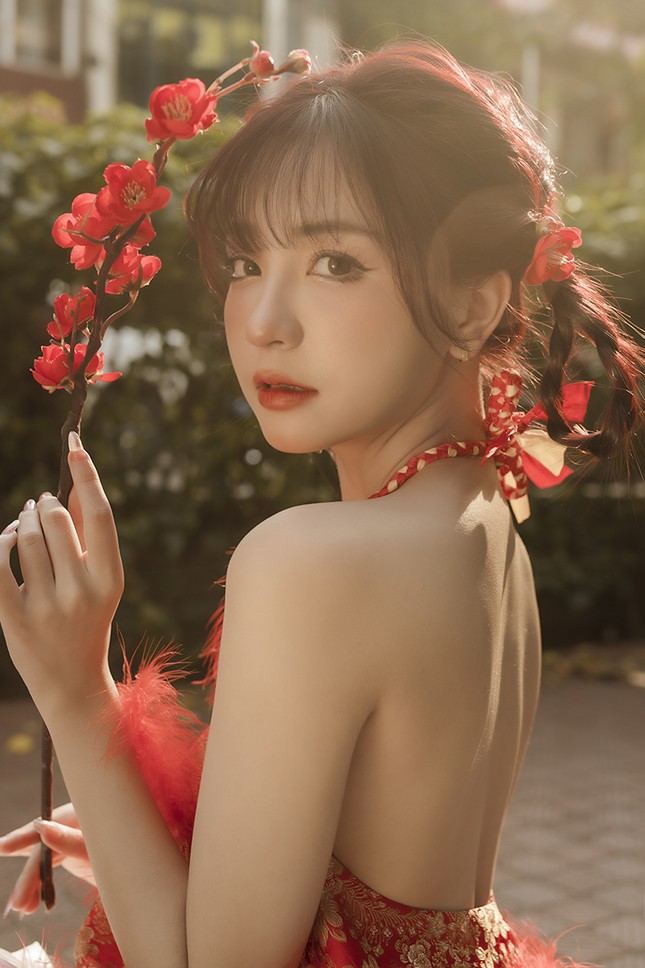 Nữ sinh Sư phạm yêu kiều trong bộ ảnh đón Xuân - 5