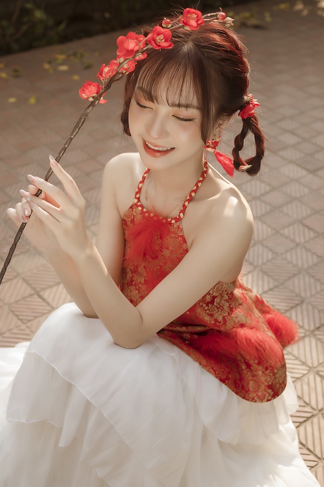 Nữ sinh Sư phạm yêu kiều trong bộ ảnh đón Xuân - 6