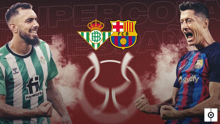 Nếu thắng Real Betis đêm nay, Barcelona sẽ đối đấu đại kình địch Real Madrid ở trận chung kết Siêu cúp Tây Ban Nha mùa giải 2022/23 lúc 2h rạng sáng 16/1 (giờ Việt Nam)