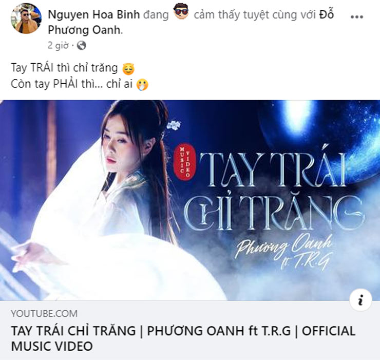 Shark Bình ủng hộ Phương Oanh ra MV