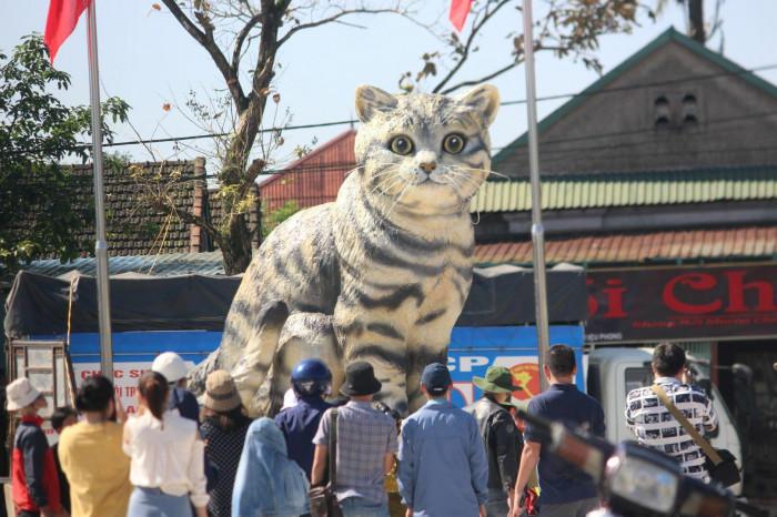 Cận cảnh linh vật mèo “hoàng hậu” khiến dân đội nắng chờ xem ở Quảng Trị - hình ảnh 10