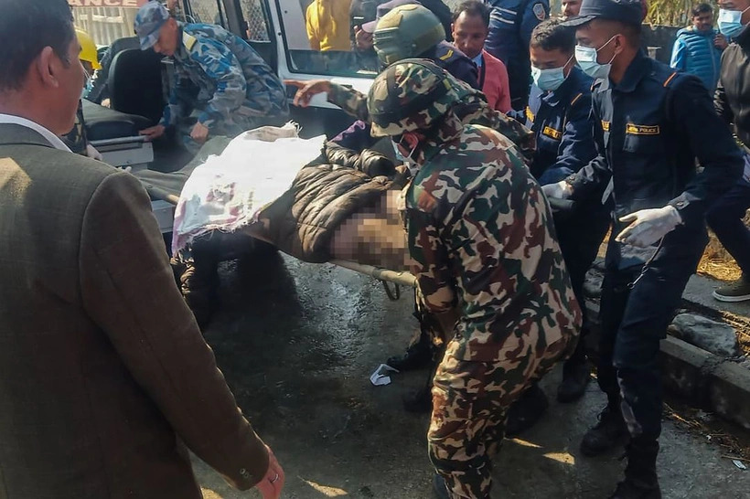 Hãng hàng không Yeti Airlines thông báo không còn người sống sót trên chiếc máy bay xấu số (ảnh: Reuters)