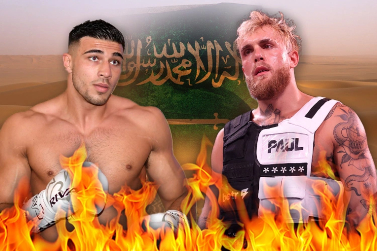 Tommy (bên trái) và Jake (bên phải) đồng ý thượng đài Boxing tại Saudi Arabia trong năm nay