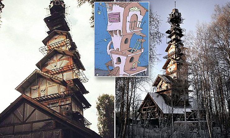 Ngôi nhà được người dân địa phương gọi là “Dr. Seuss House” vì sự tương đồng với những câu chuyện minh họa của Theodore Lesieg. Tuy nhiên, không có mối quan hệ trực tiếp với tác giả.
