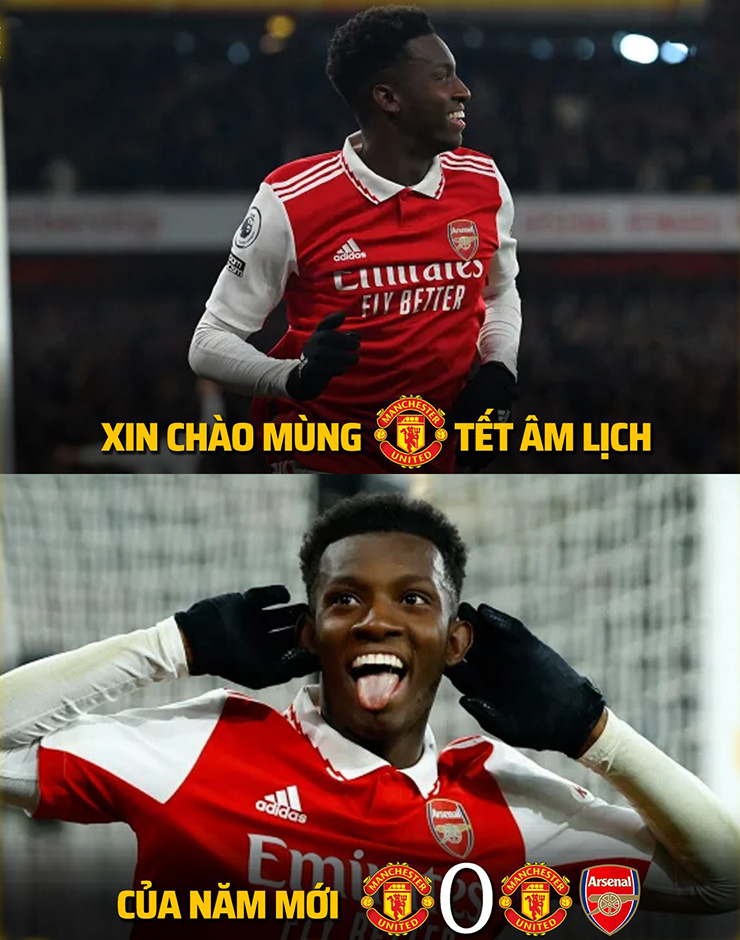 Chào mùng 2 Tết theo phong cách MU-Arsenal.