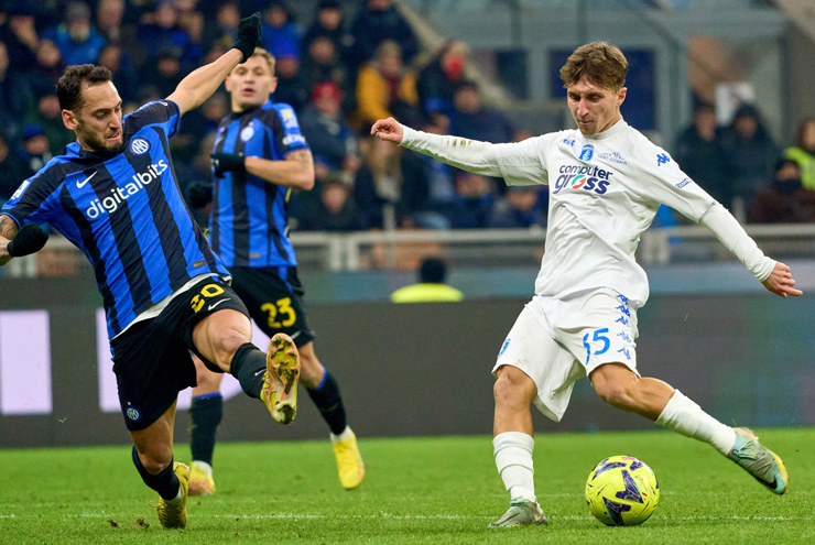Empoli chơi sòng phẳng với Inter Milan ngay từ đầu