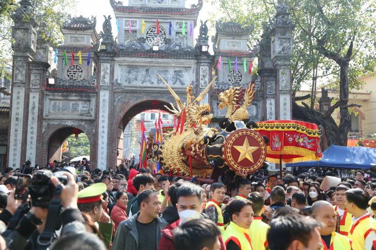 Tưng bừng lễ hội rước pháo khổng lồ ở làng Đồng Kỵ - hình ảnh 8