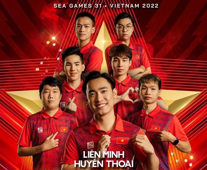 Đội Liên minh huyền thoại Việt Nam giành huy chương vàng SEA Games 31 (Ảnh: GAM Esports)