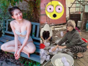 Đời sống Showbiz - Về quê ăn Tết, chị Google, &quot;hot girl sân Mỹ Đình&quot; gây sốt vì loạt ảnh bất ngờ