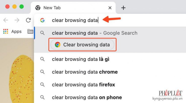Xóa nhanh lịch sử tìm kiếm trên Google Chrome trong nháy mắt. Ảnh: TIỂU MINH