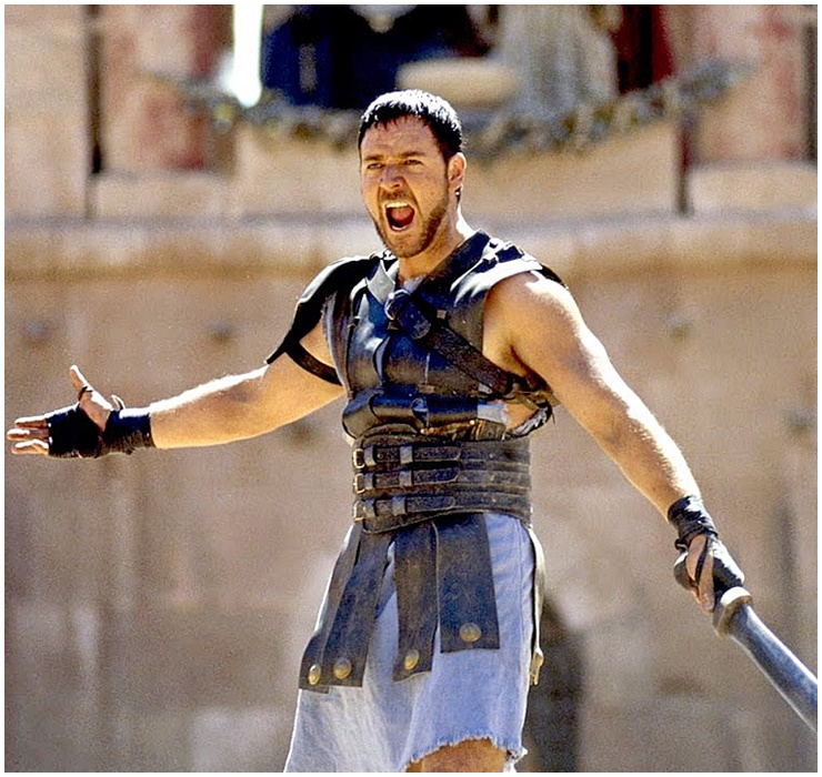 Russell Crowe từng gây ấn tượng mạnh mẽ trong hình ảnh võ sỹ&nbsp;cường tráng, phong độ ngời ngời.
