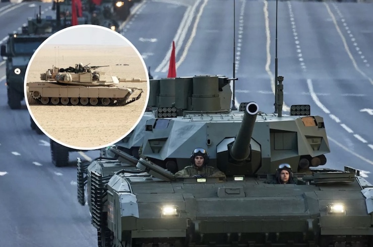 Xe tăng T-14 Armata của Nga và Abrams do Mỹ sản xuất có thể đối đầu ở Ukraine.