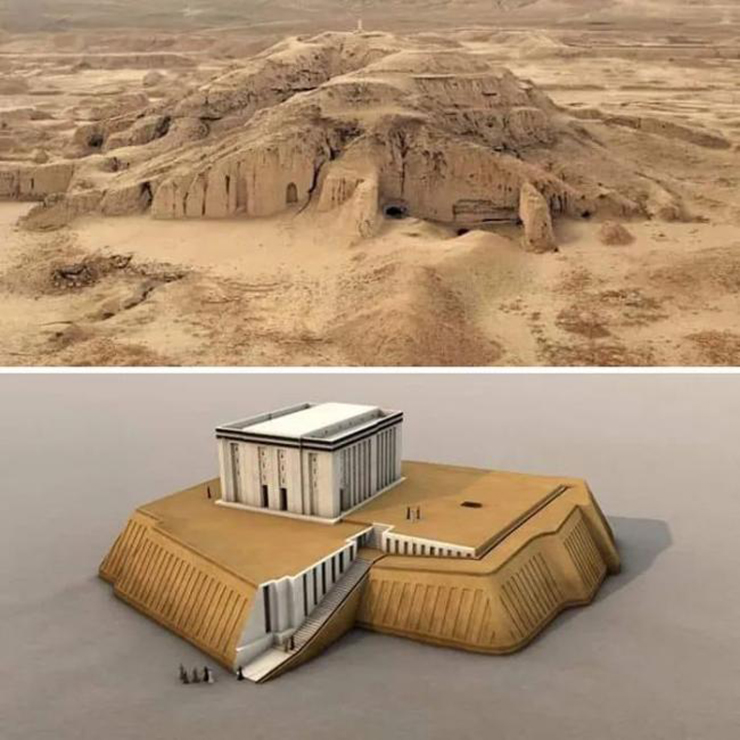 Ziggurat hay còn gọi là tháp Ziggurat, đó là một ngôi đền màu trắng ở Uruk, một vùng đất của người Sumer cổ đại. Kim tự tháp này được xem như là nơi ở của các vị thần, nó có niên đại khoảng 4000 năm trước Công nguyên. Người cổ đại tin rằng, kim tự tháp này là con đường nối giữa thiên đàng và hạ giới.
