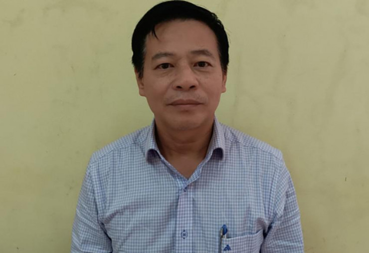 Bị can Lê Văn Ngân, Giám đốc trung tâm 29-01V. Ảnh: CACC
