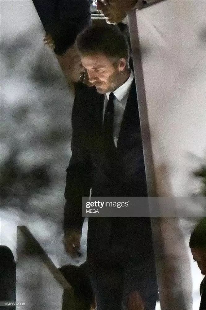 David Beckham xuất hiện trong tiệc cưới với vai trò phù rể.