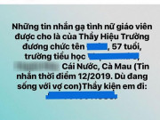 Tin tức trong ngày - Kiểm điểm hiệu trưởng nhắn tin nội dung nhạy cảm với nữ giáo viên