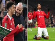 Bóng đá - MU tham vọng ăn ba: Martial - Sancho như &quot;tân binh&quot;, Ten Hag quyết hạ Barca