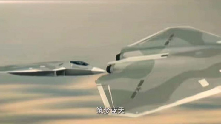 Hình ảnh được cho là máy bay chiến đấu thế hệ mới của Trung Quốc. Ảnh: AVIC