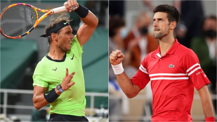 Nadal (bên trái) và Djokovic (bên phải) tiếp tục hành trình đua Grand Slam trong năm 2023