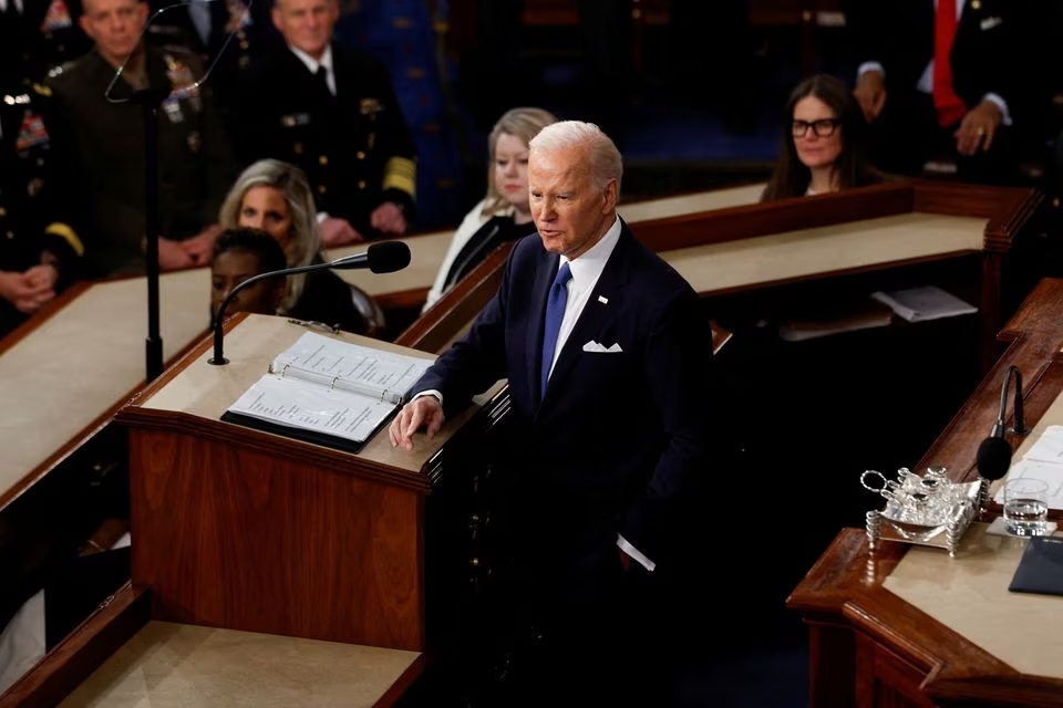 Ông Biden đọc thông điệp liên bang, đề cập tới nhiều vấn đề quan trọng (ảnh&nbsp;: Reuters)