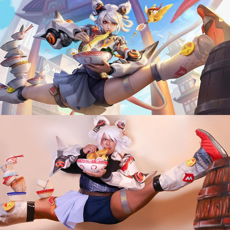 “Đau mắt” với những pha cosplay “mì ăn liền” của game Liên Quân Mobile - 3