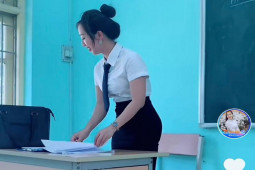 ”Cô giáo Toán xinh nhất Vĩnh Phúc” mặc tôn dáng đi dạy, ai cũng khen có duyên