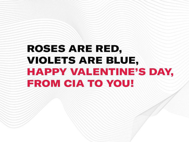 CIA bị chế giễu vì bất ngờ làm thơ lãng mạn ngày Valentine