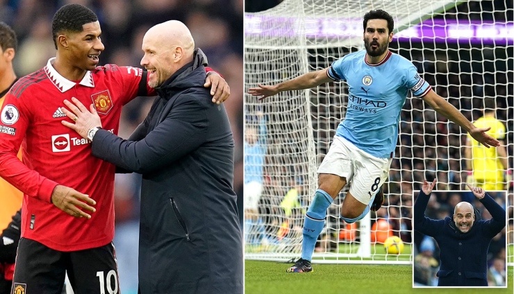 MU, Man City giành chiến thắng để thu hẹp khoảng cách với Arsenal