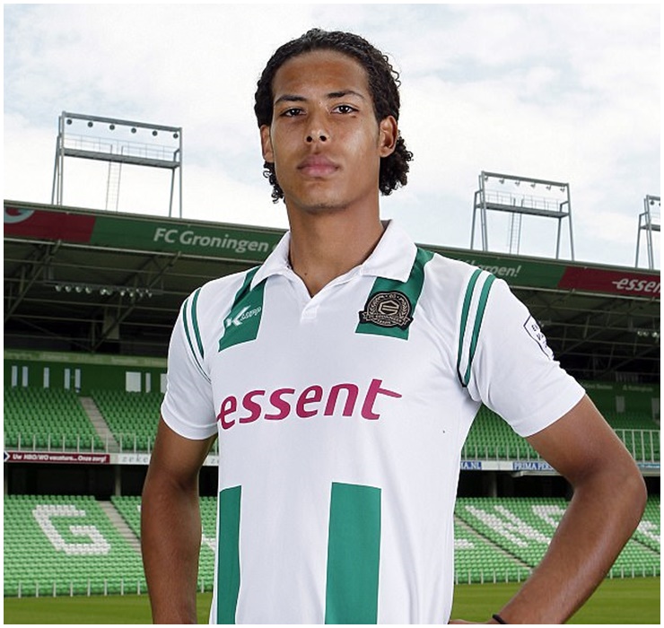 Khi mới vào nghề, Virgil van Dijk, trung vệ người Hà Lan có diện mạo không mấy nổi bật.
